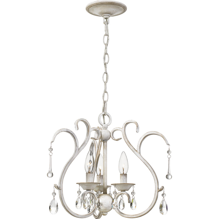 Quoizel BLC2816AWH Three Light Pendant, Antique White