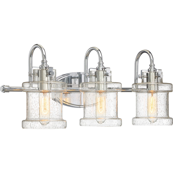Quoizel DNY8603C Three Light Bath, Polished Chrome