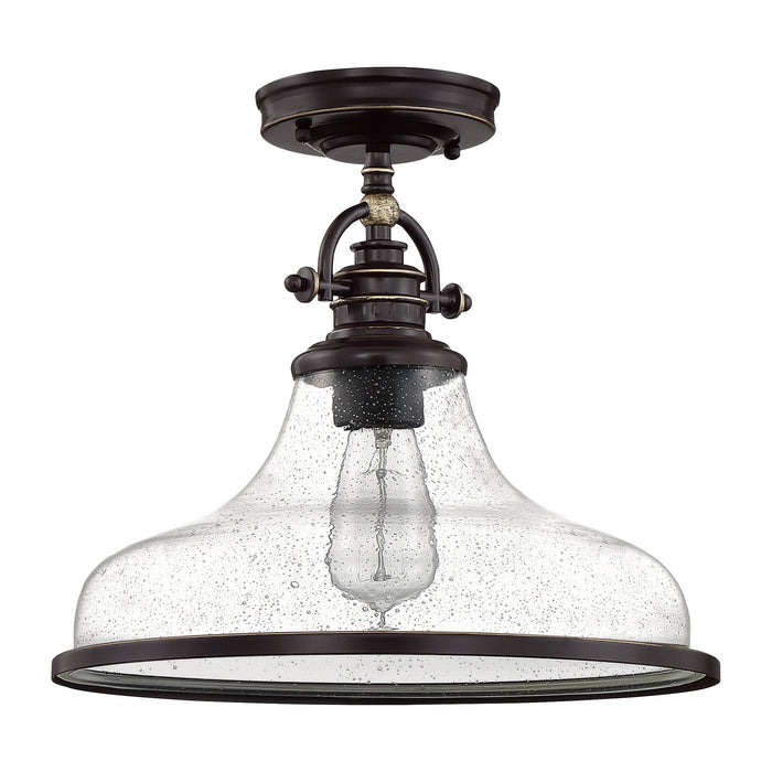 Quoizel GRTS1714PN One Light Semi-Flush Mount, Palladian Bronze