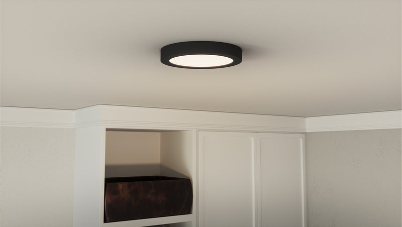 Quoizel OST1708EK LED Flush Mount, Earth Black