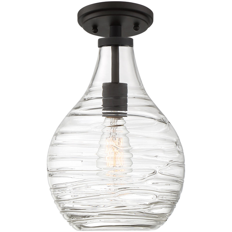 Quoizel QSF4019OZ One Light Semi-Flush Mount, Old Bronze