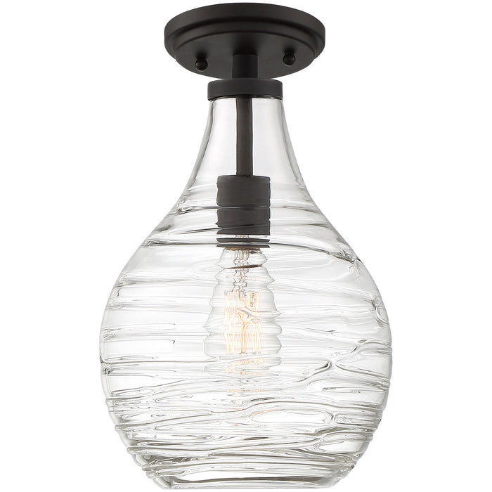 Quoizel QSF4019OZ One Light Semi-Flush Mount, Old Bronze