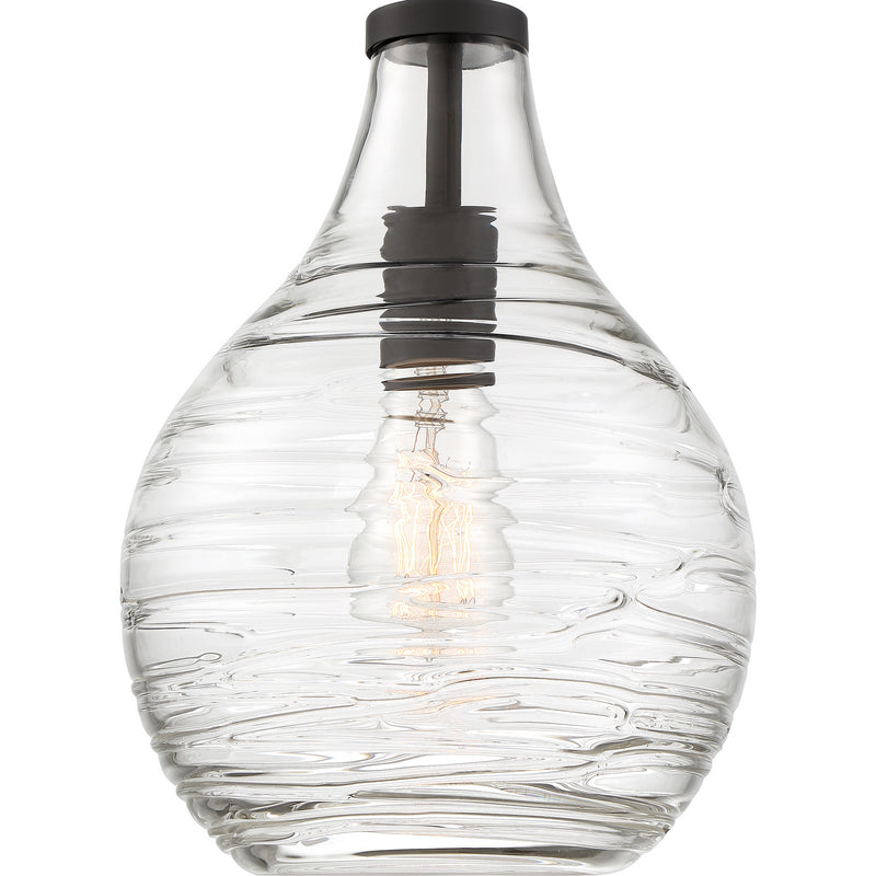 Quoizel QSF4019OZ One Light Semi-Flush Mount, Old Bronze