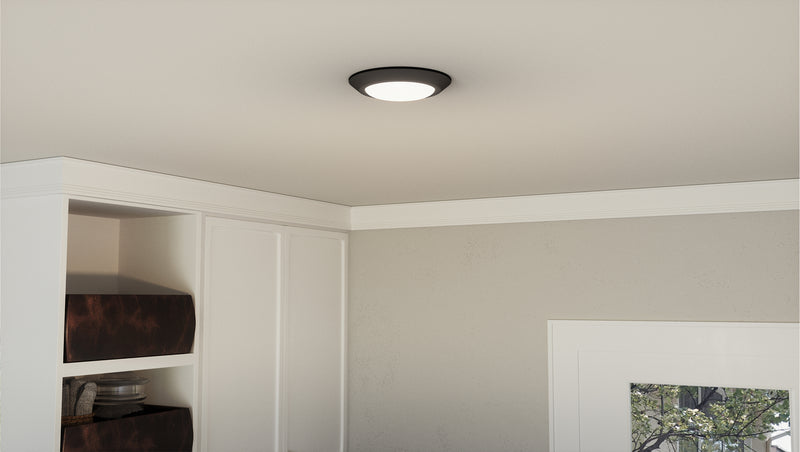 Quoizel VRG1608EK LED Flush Mount, Earth Black