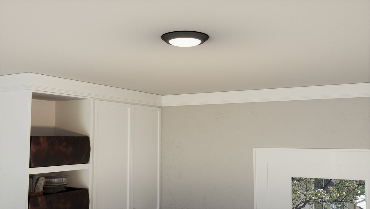 Quoizel VRG1608EK LED Flush Mount, Earth Black
