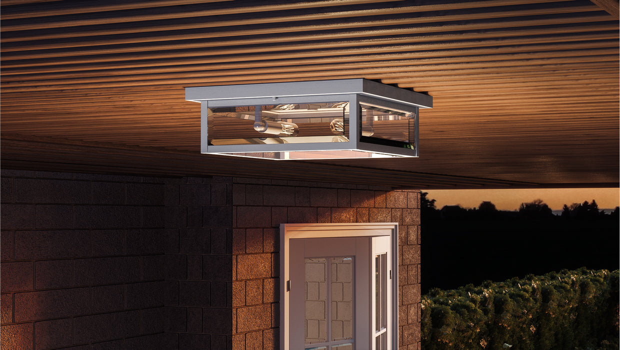 Quoizel WVR1612SS Two Light Outdoor Lantern, Stainless Steel