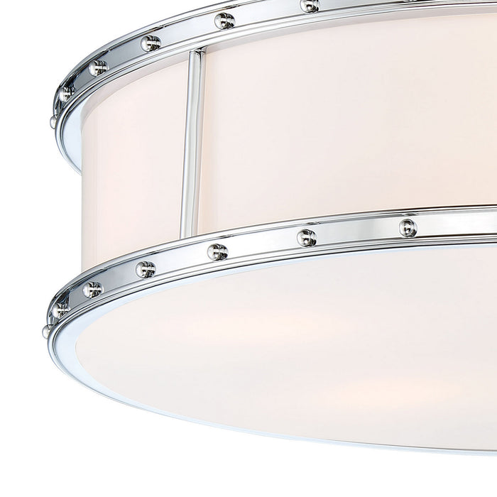 Minka-Lavery 1827-77-L LED Flush Mount, Chrome