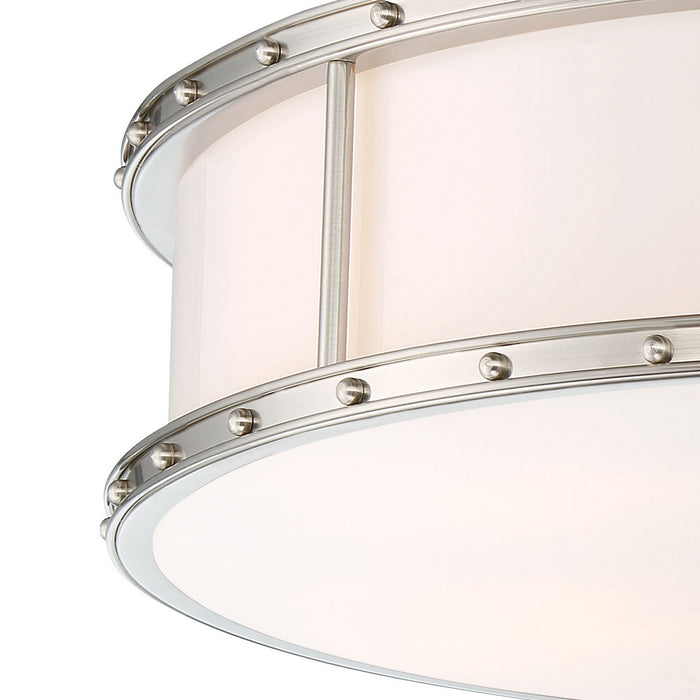 Minka-Lavery 1827-84-L LED Flush Mount, Brushed Nickel