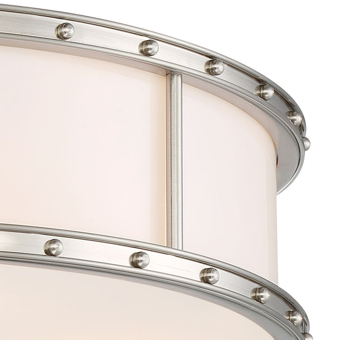 Minka-Lavery 1827-84-L LED Flush Mount, Brushed Nickel