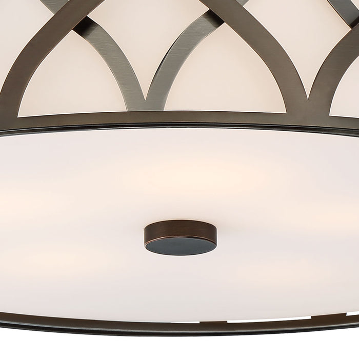 Minka-Lavery 1840-102-L LED Flush Mount, Harvard Court Bronze