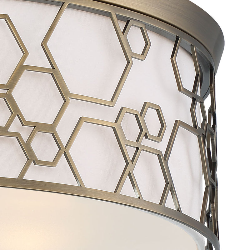 Minka-Lavery 1845-108-L LED Flush Mount, Polished Satin Brass
