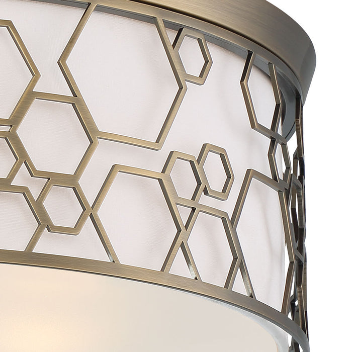 Minka-Lavery 1845-108-L LED Flush Mount, Polished Satin Brass
