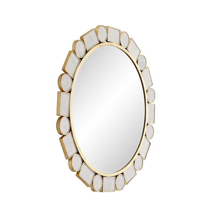 Arteriors 4841 Mirror, White Marble