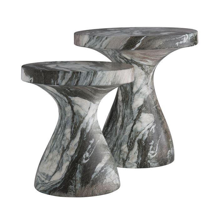 Arteriors 5583 Accent Table, Verde Faux Marble