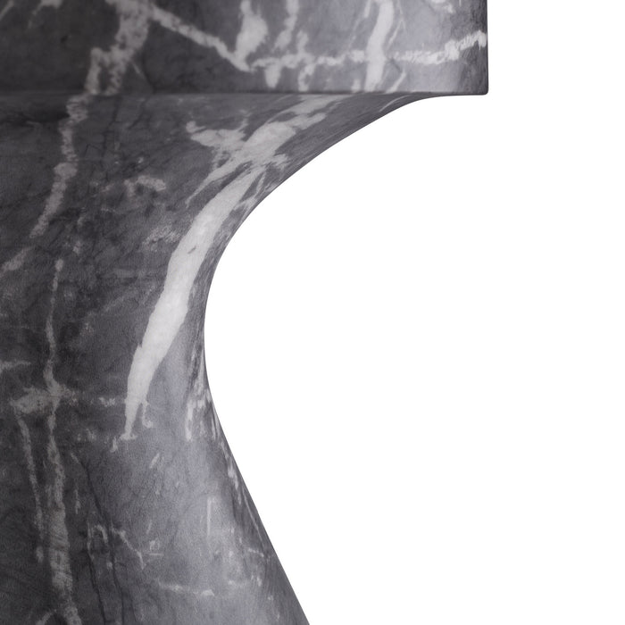 Arteriors 5584 Accent Table, Black Faux Marble