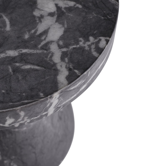 Arteriors 5584 Accent Table, Black Faux Marble