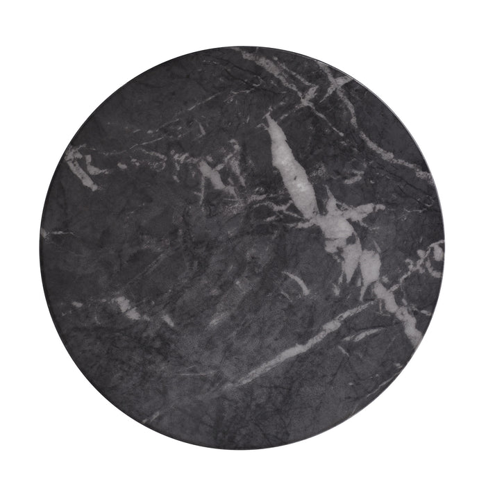 Arteriors 5584 Accent Table, Black Faux Marble