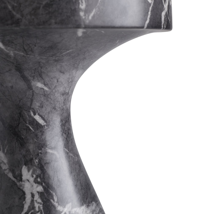 Arteriors 5586 Accent Table, Black Faux Marble