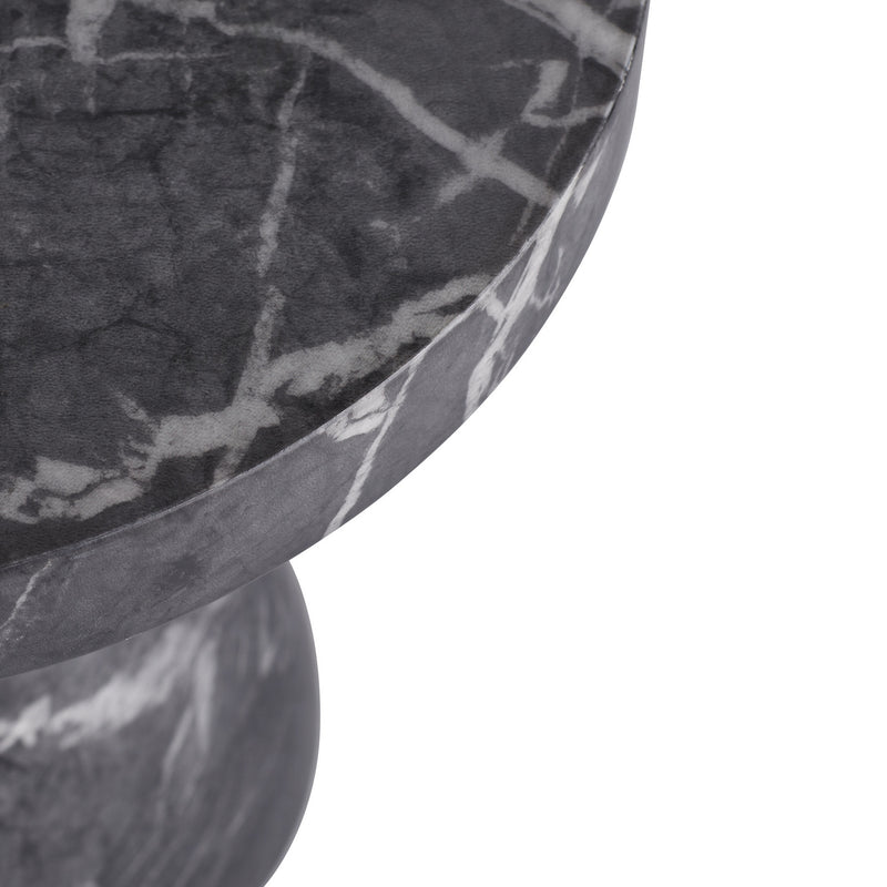 Arteriors 5586 Accent Table, Black Faux Marble