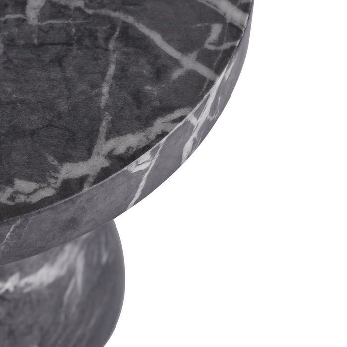 Arteriors 5586 Accent Table, Black Faux Marble
