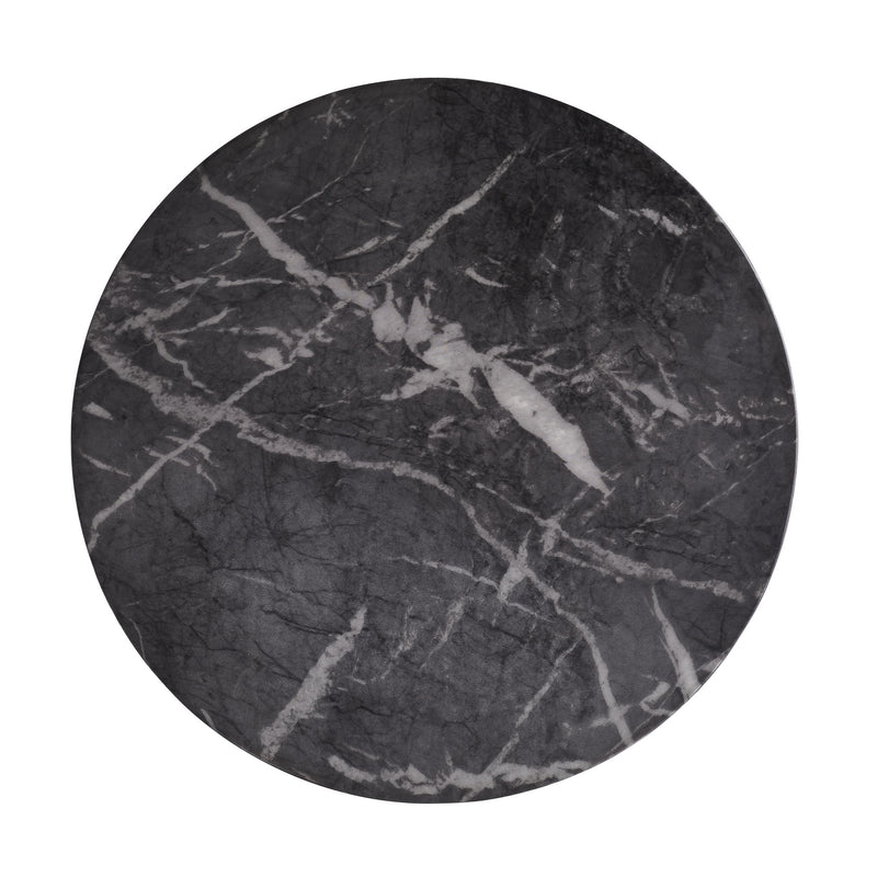 Arteriors 5586 Accent Table, Black Faux Marble