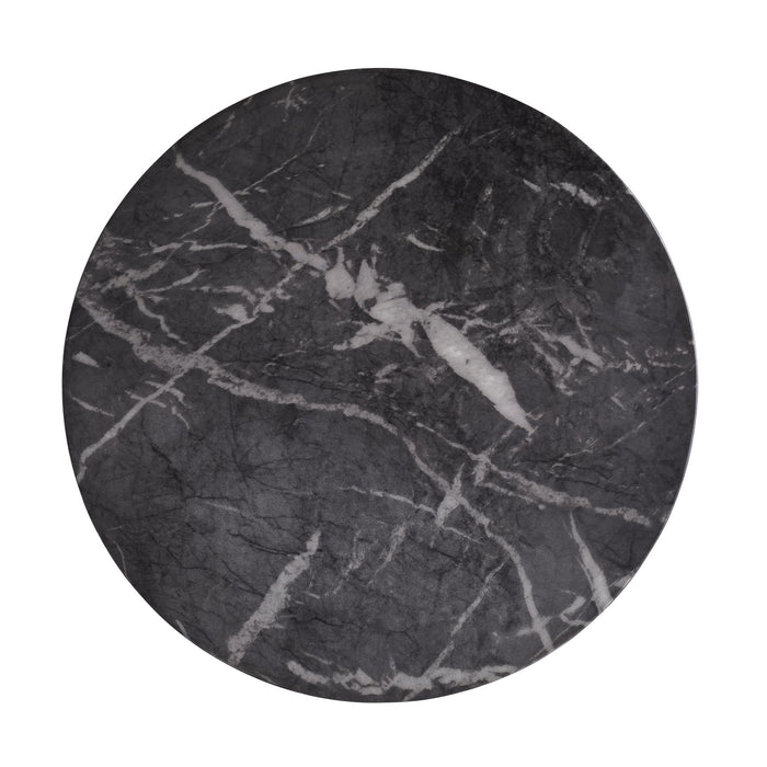 Arteriors 5586 Accent Table, Black Faux Marble