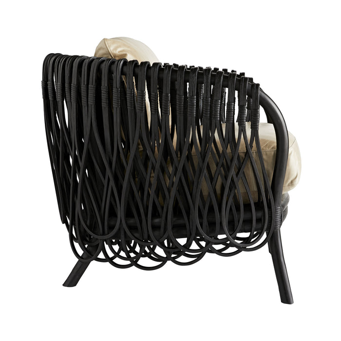 Arteriors 5590 Lounge Chair, Black