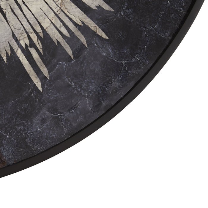 Arteriors 5609 Wall Plaque, Black & Natural
