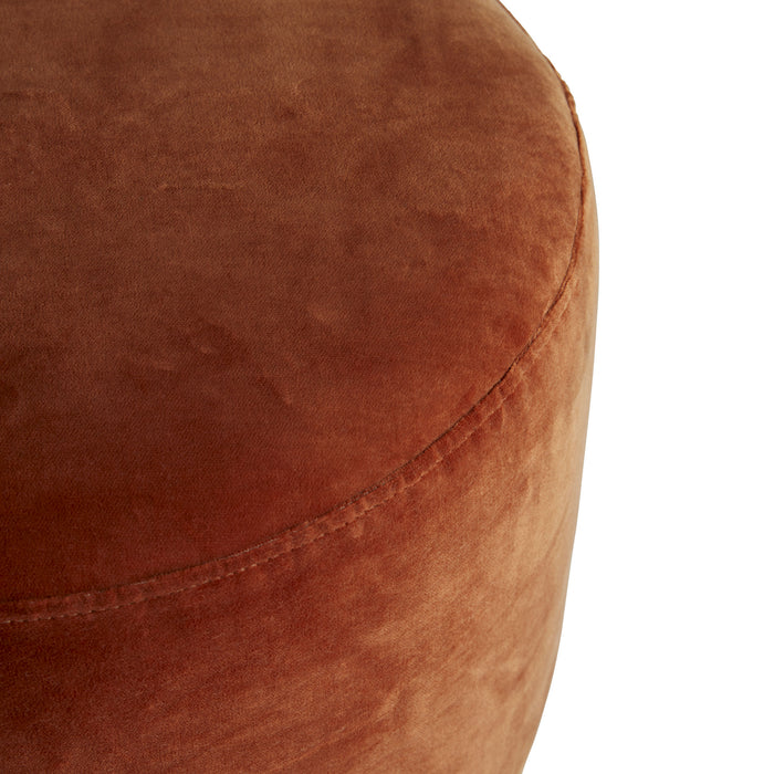 Arteriors 8140 Ottoman, Persimmon