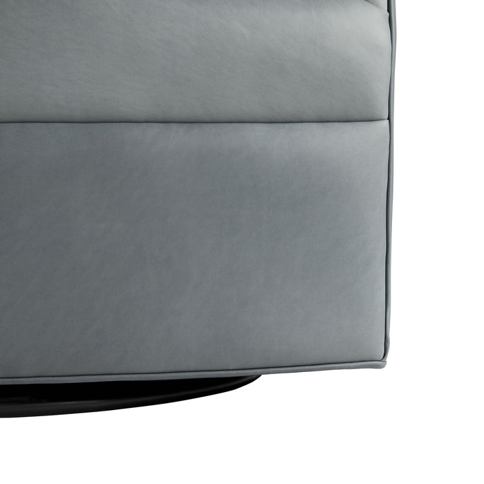 Arteriors 8142 Chair with Swivel, Anchor Grey
