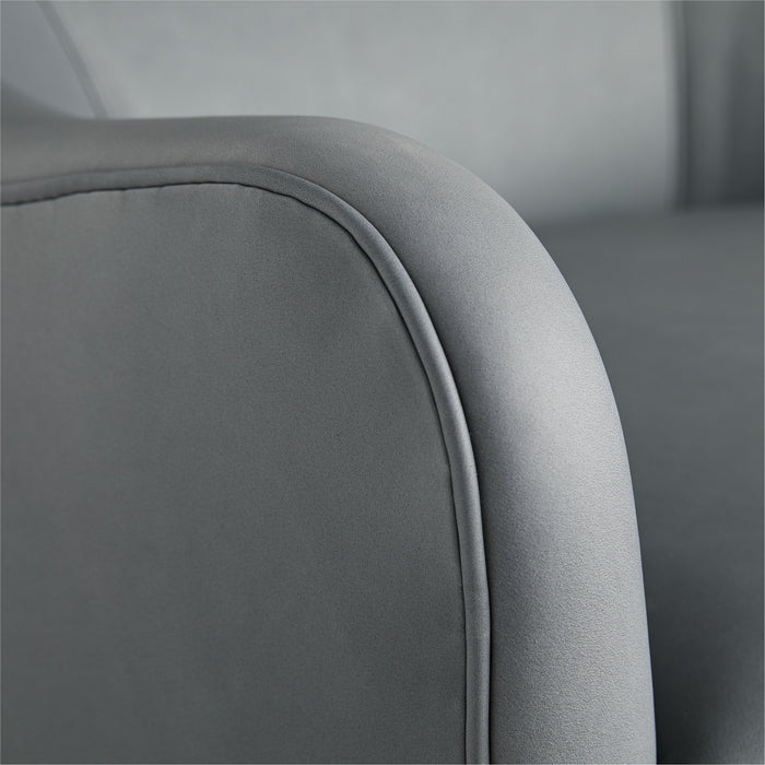 Arteriors 8142 Chair with Swivel, Anchor Grey