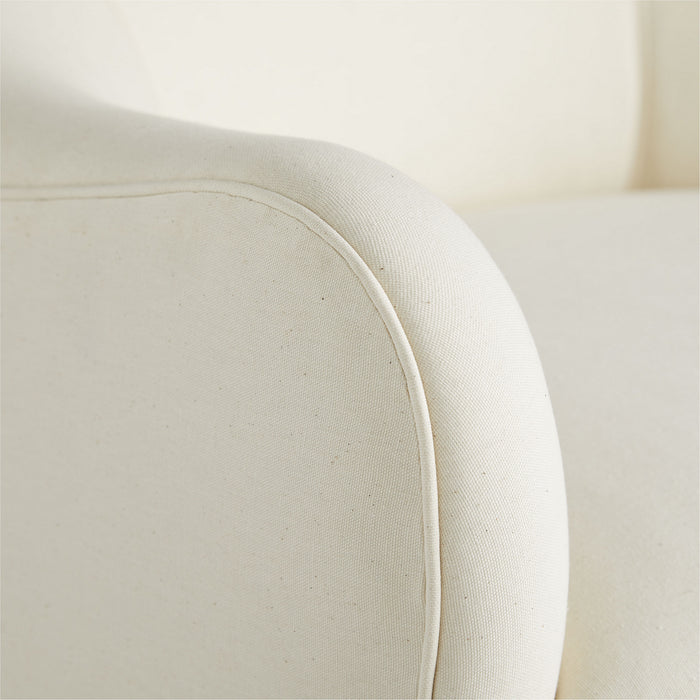 Arteriors 8144 Chair with Swivel, White