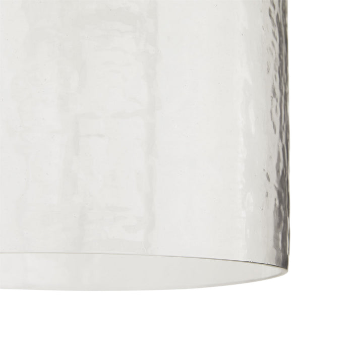Arteriors 44928 One Light Pendant, Clear Hammered