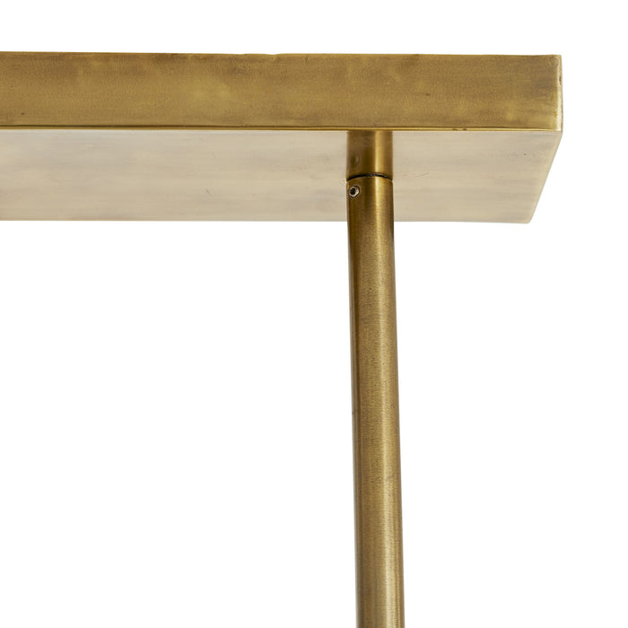 Arteriors 44936 Six Light Chandelier, Antique Brass