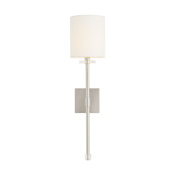 Arteriors 49384 One Light Wall Sconce, Polished Nickel