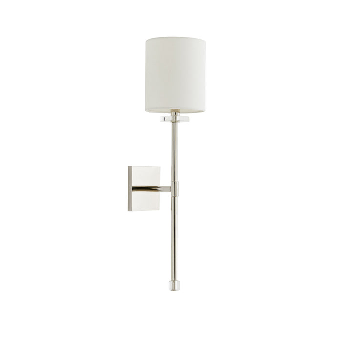 Arteriors 49384 One Light Wall Sconce, Polished Nickel