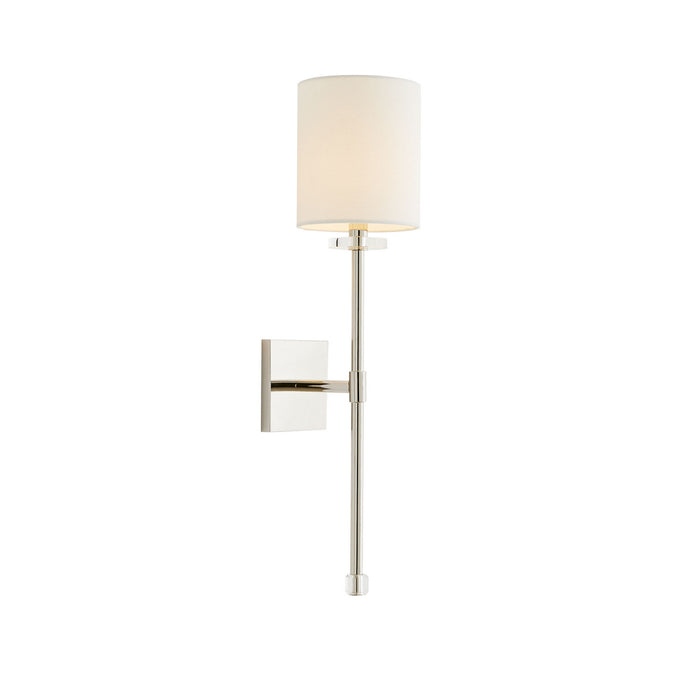 Arteriors 49384 One Light Wall Sconce, Polished Nickel