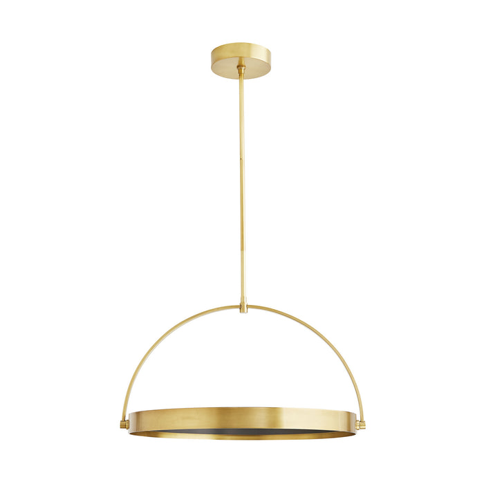 Arteriors 49389 LED Pendant, Antique Brass