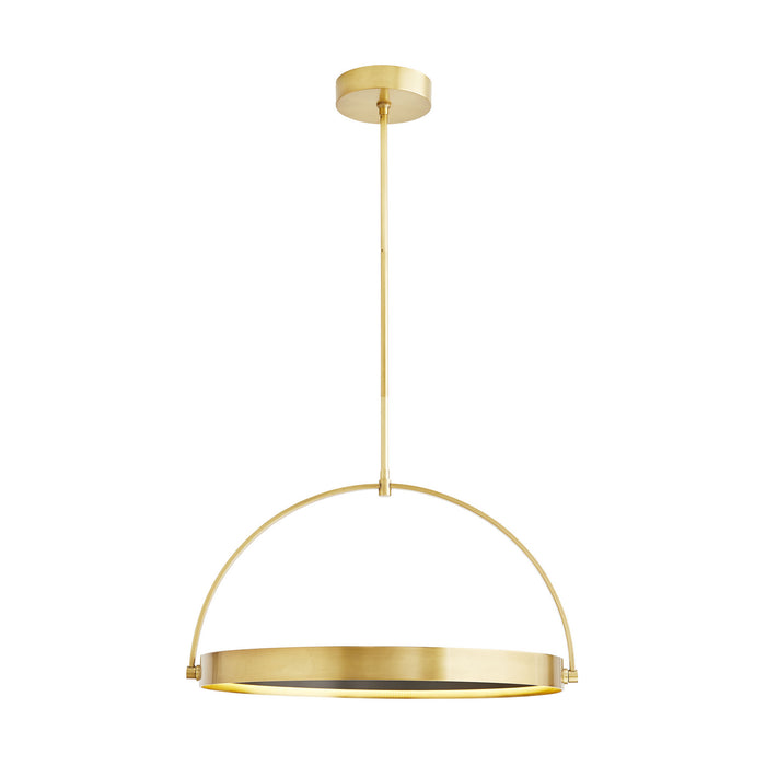 Arteriors 49389 LED Pendant, Antique Brass
