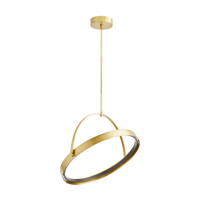 Arteriors 49389 LED Pendant, Antique Brass