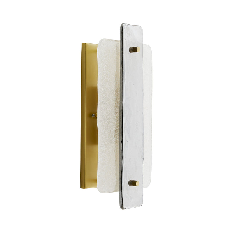 Arteriors 49668 Two Light Wall Sconce, Clear Seedy