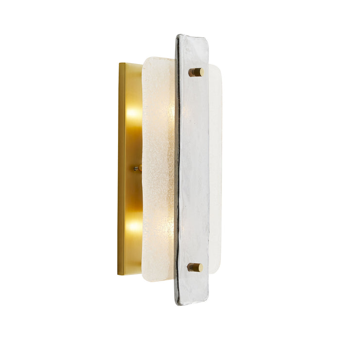 Arteriors 49668 Two Light Wall Sconce, Clear Seedy