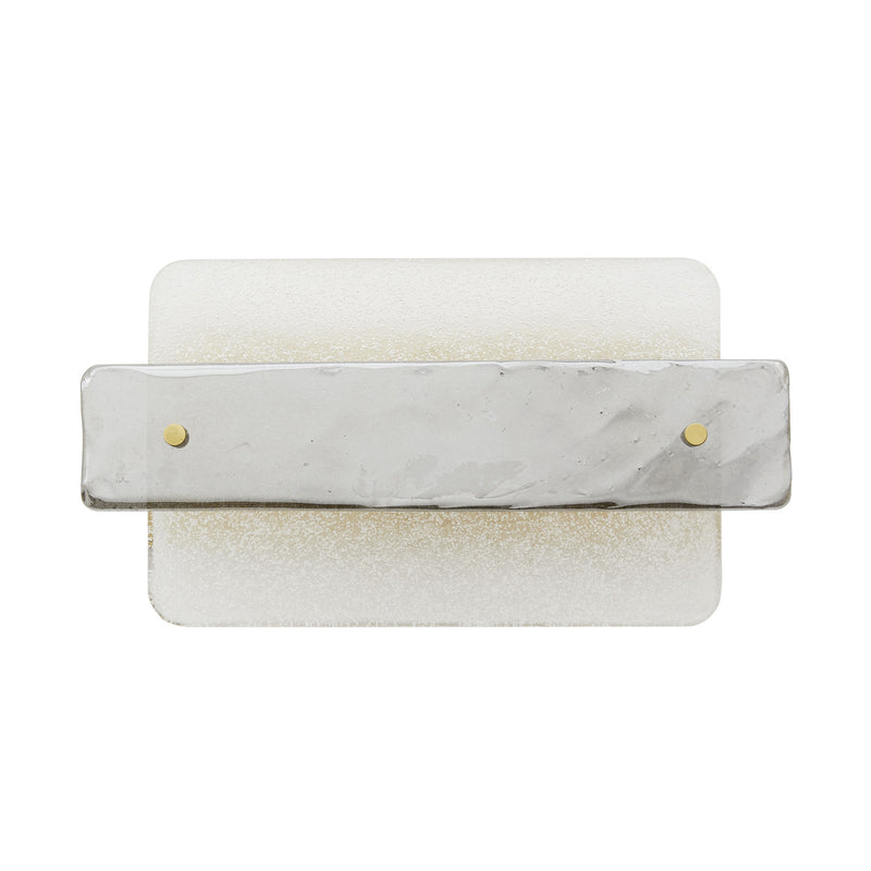 Arteriors 49668 Two Light Wall Sconce, Clear Seedy