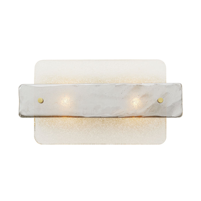 Arteriors 49668 Two Light Wall Sconce, Clear Seedy