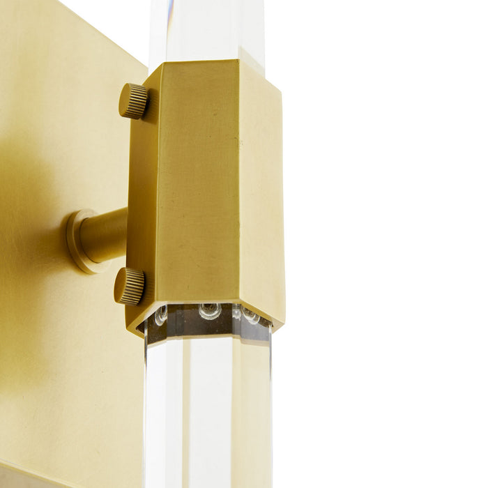 Arteriors 49671 Two Light Wall Sconce, Antique Brass
