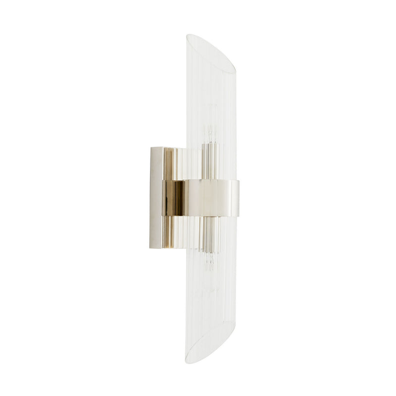 Arteriors 49686 Two Light Wall Sconce, Polished Nickel