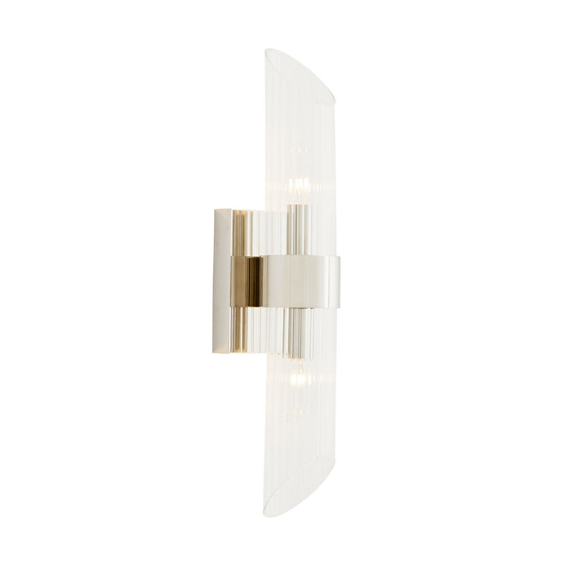 Arteriors 49686 Two Light Wall Sconce, Polished Nickel