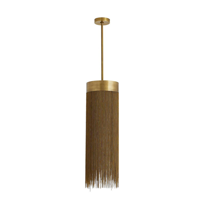 Arteriors 84032 One Light Pendant, Antique Brass