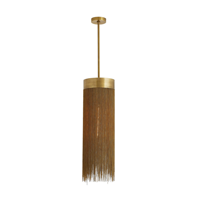 Arteriors 84032 One Light Pendant, Antique Brass