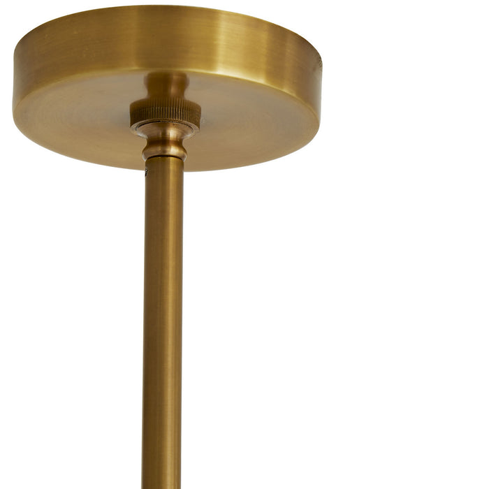 Arteriors 84032 One Light Pendant, Antique Brass